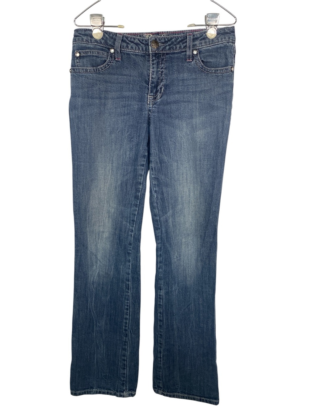 Rock 47 by Wrangler Blue Denim Low Rise Bootcut Jeans Women’s Size 7/8-34